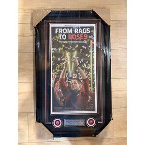 Indiana Hoosiers CFP Champions Indy Star Curt Cignetti Cover Framed newspaper